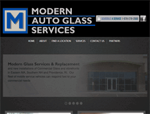 Tablet Screenshot of modernautoglass.com